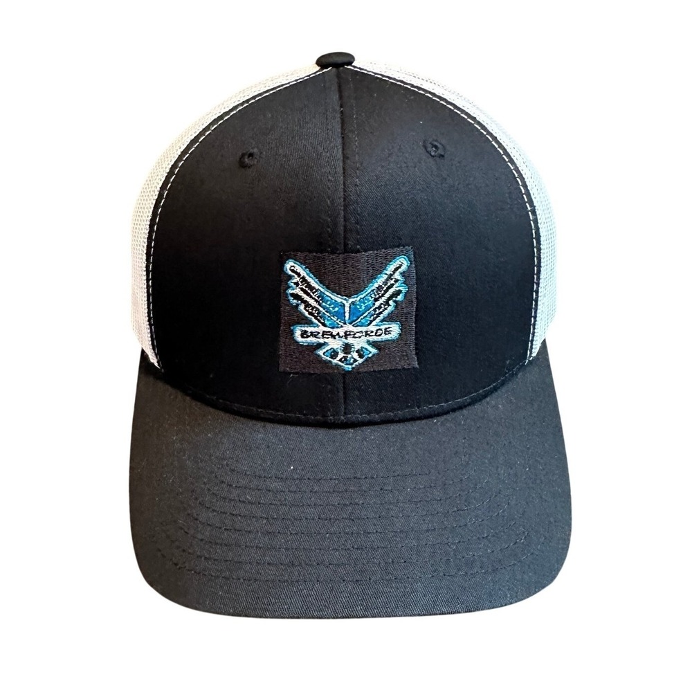 Brew Force  Yupoong The Classics Trucker Hat Snapback Adjustable Black White